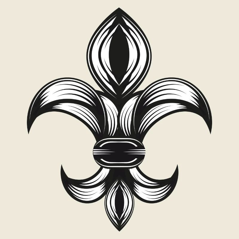 stilisierte Schwertlilie - Fleur-de-Lys