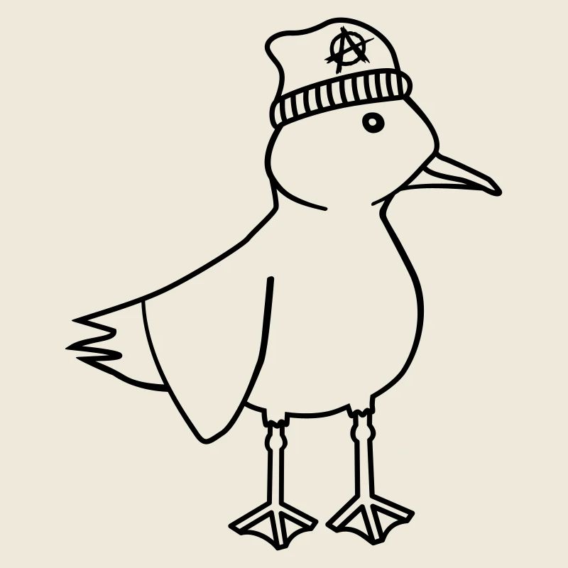 Seagull Anarchy – Vilain Maritime Hipster Art côtier