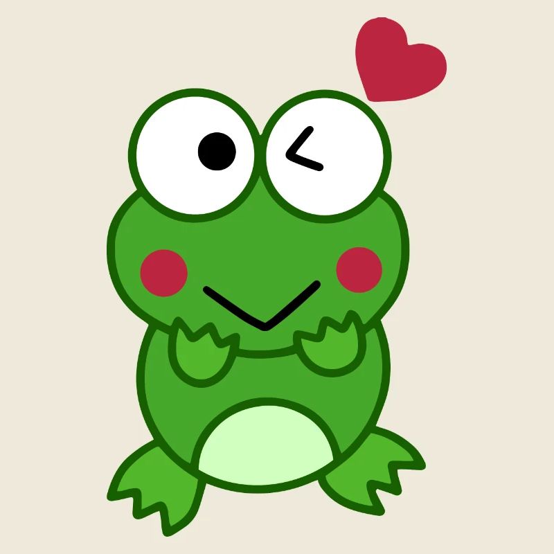 Grenouille amoureuse de cœurs – Love Design