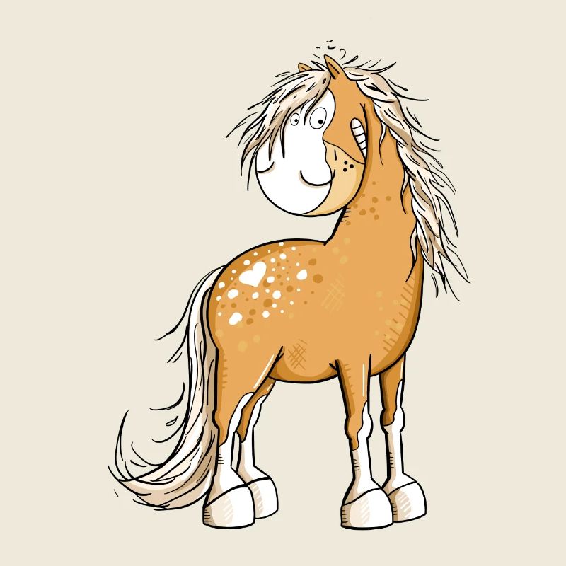Happy Pferd I Pferdemotiv Fun