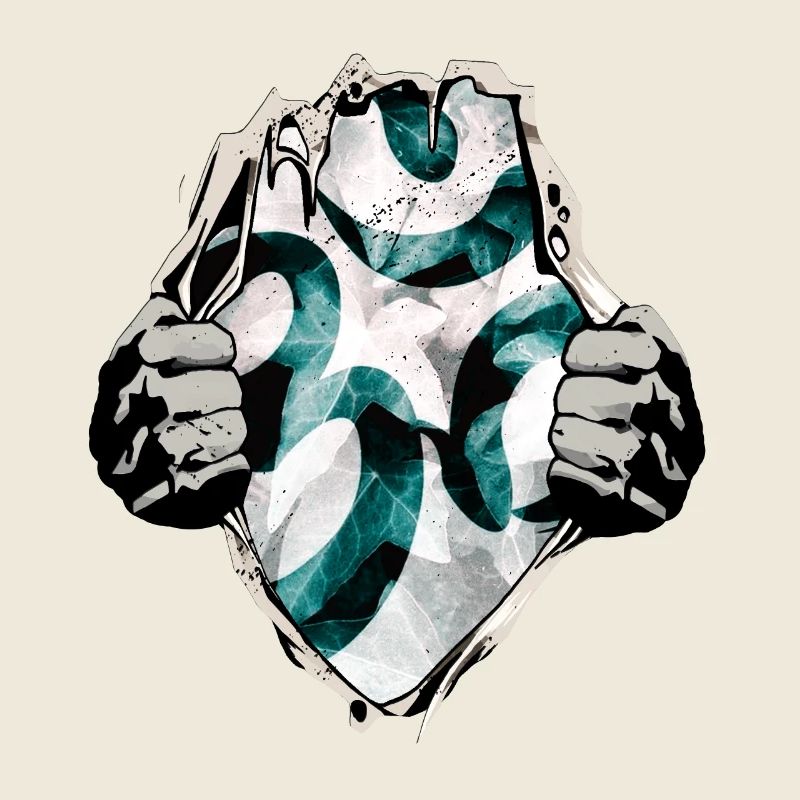 Om unterm Shirt