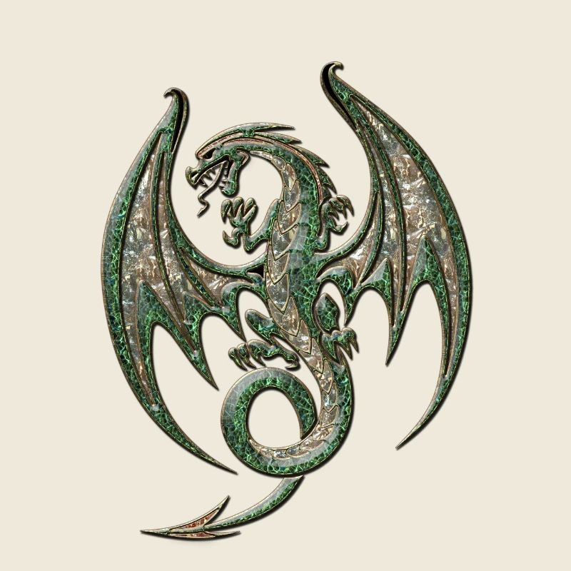 Merveilleux dragon élégant