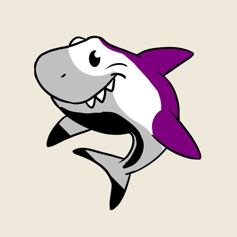 Asexué Shark Ace Pride