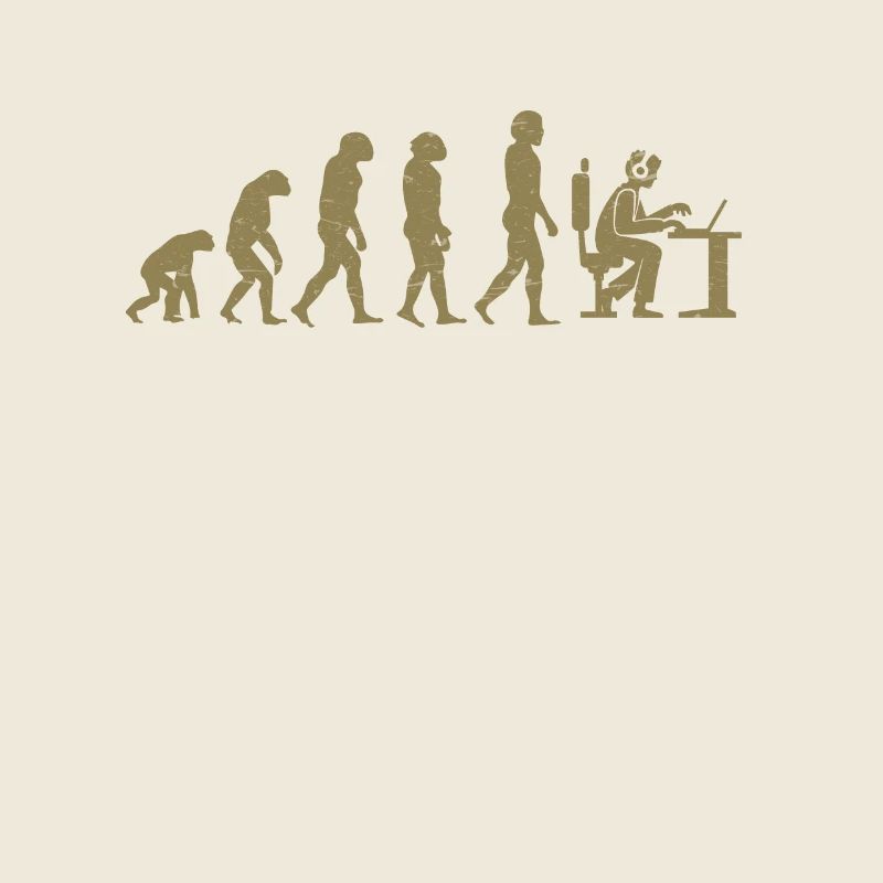 Évolution de Gamer Gambler Nerd Geek Progamer