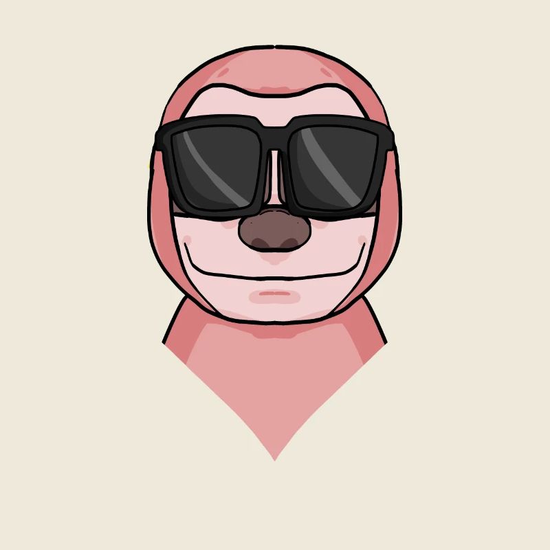 Faultier mit Brille