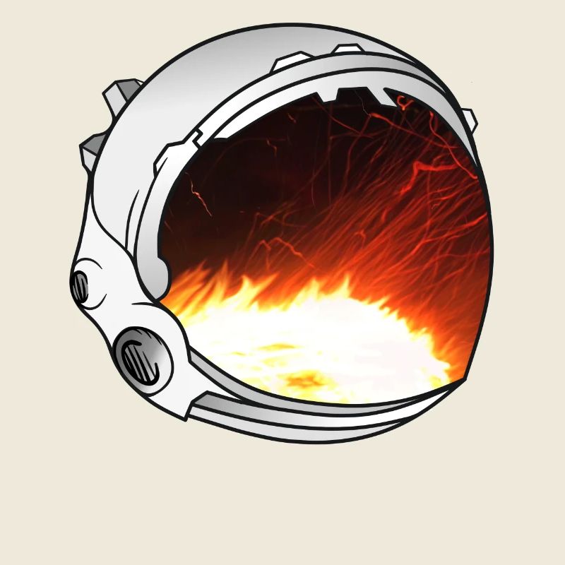 Illustration du casque d’astronaute
