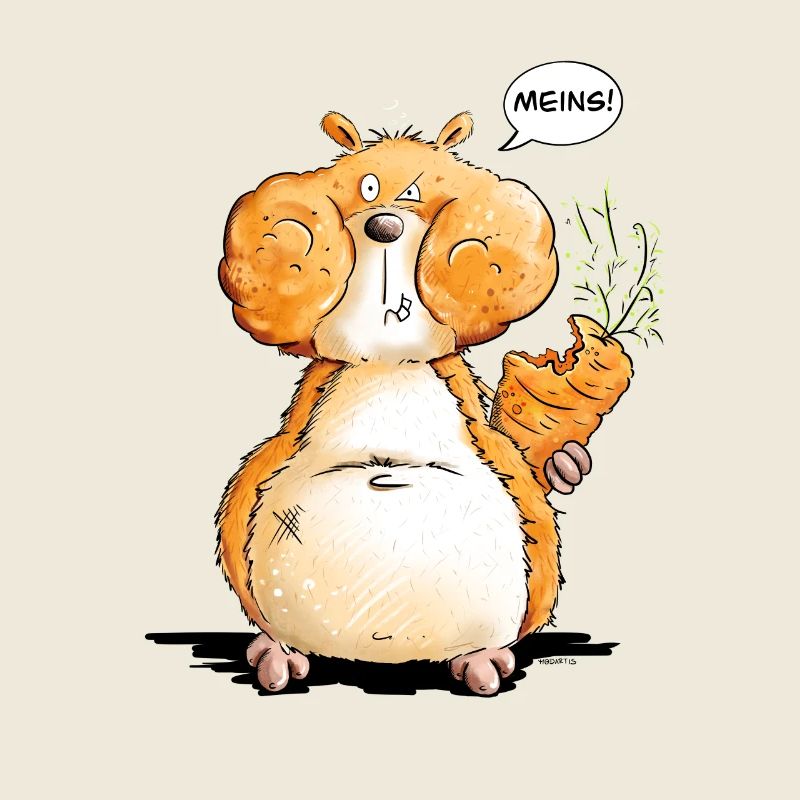 Hamster Mit Hamsterbacke I Spruch Statement