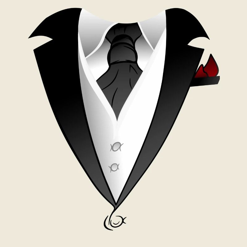 Costume avec veste cravate design
