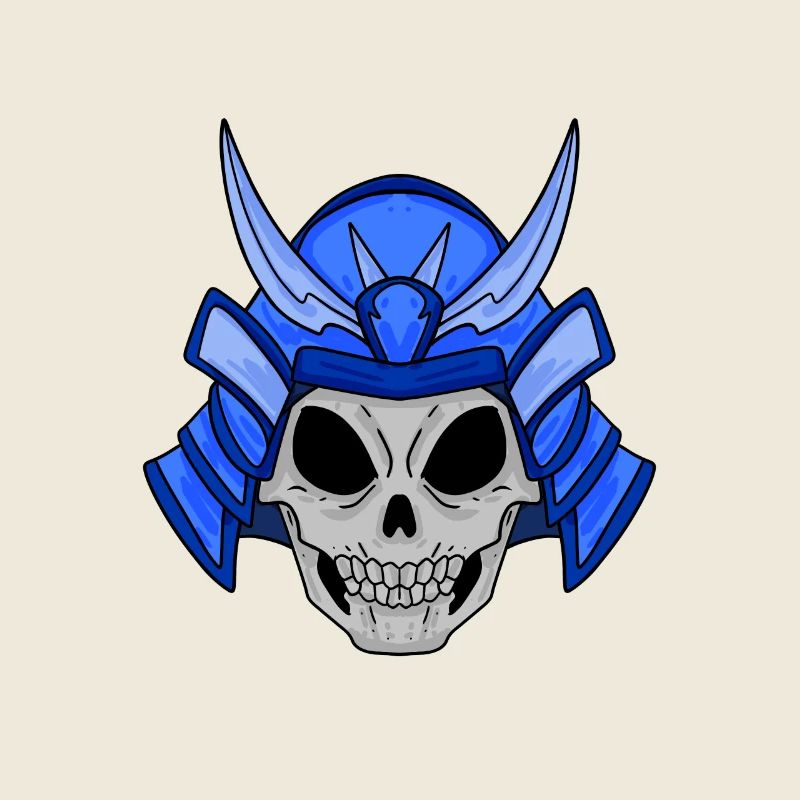 Samurai Schädel