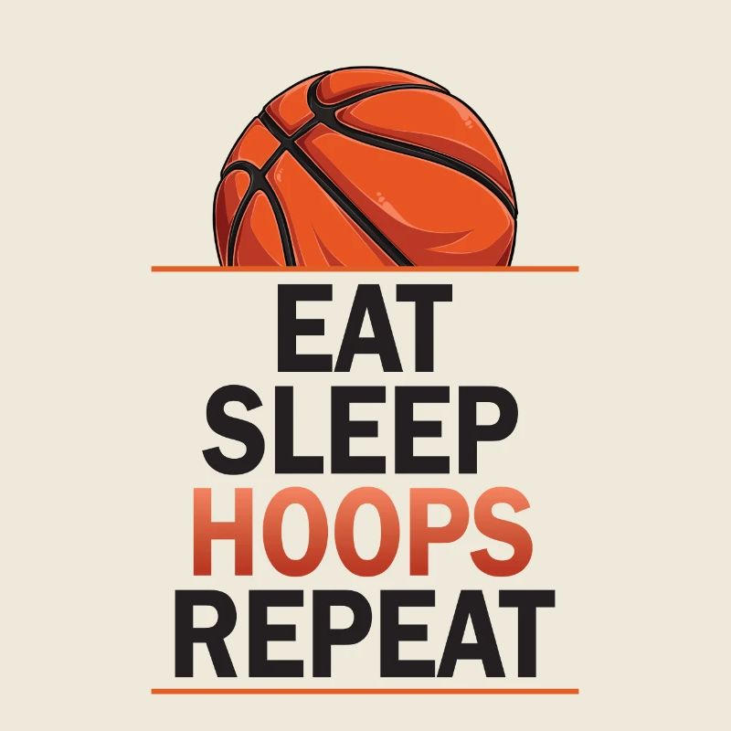 Eat Sleep Hoops Repeat Basketball