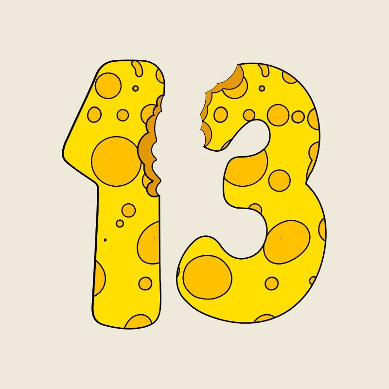 13 years old cheese - 13th birthday gift