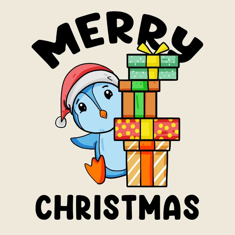 Frohe Weihnachten Pinguin Motiv