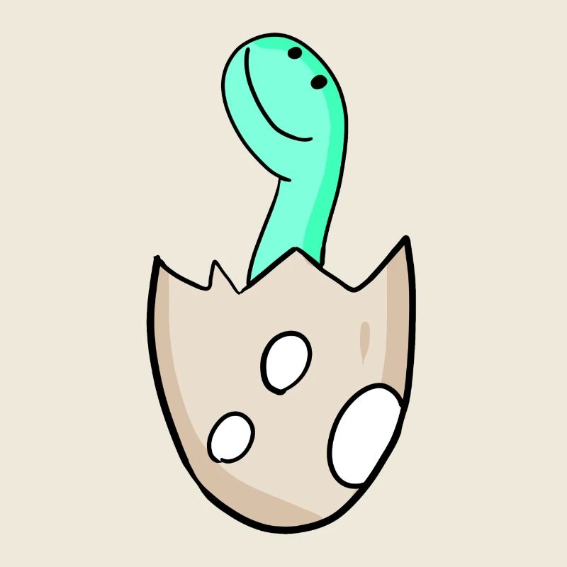 Dinosaur Egg Dino Motif