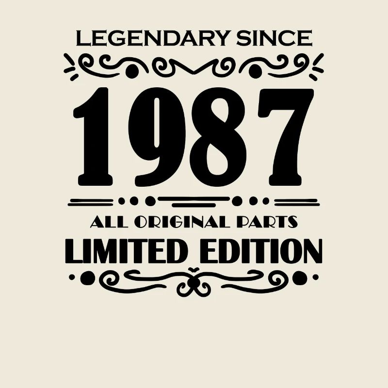 1987 - Né 1987 - Année de construction 1987