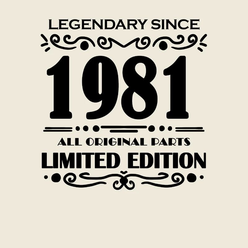 1981 - Né 1981 - Année de construction 1981