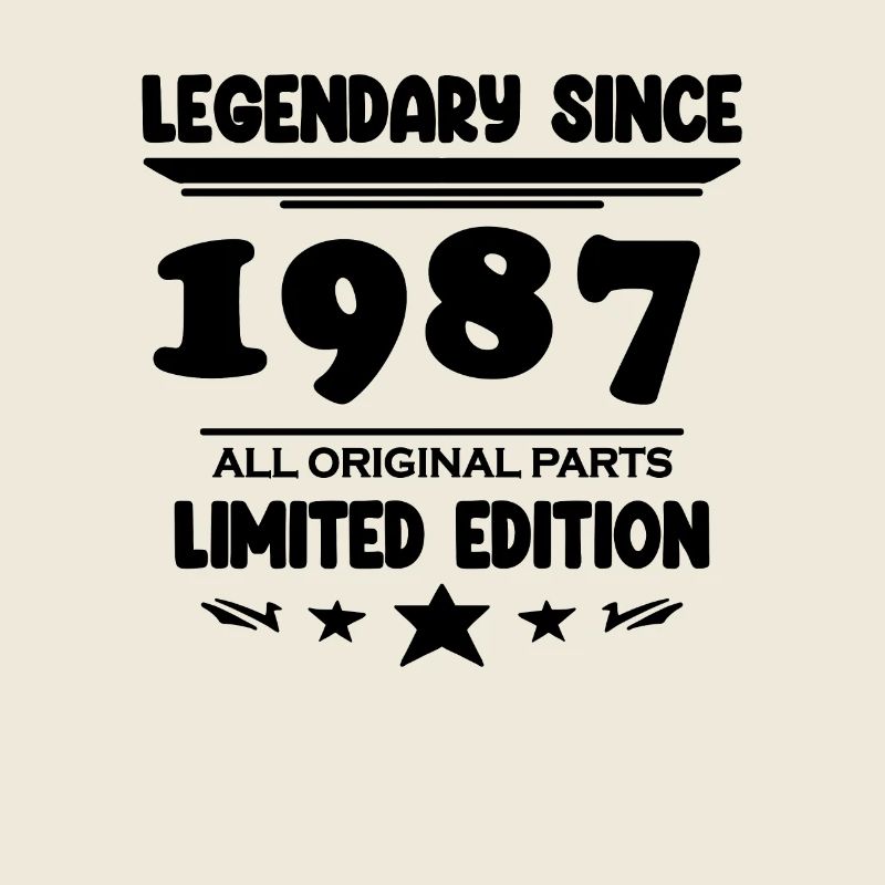 1987 - Né 1987 - Année de construction 1987