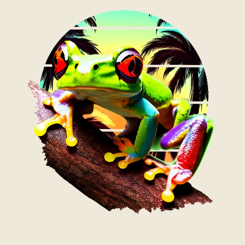 Red Eyed Tree Frog Sunset