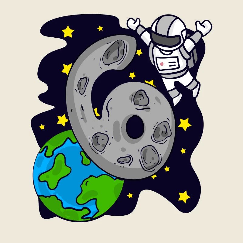 6e anniversaire - 6 ans Jeune astronaute