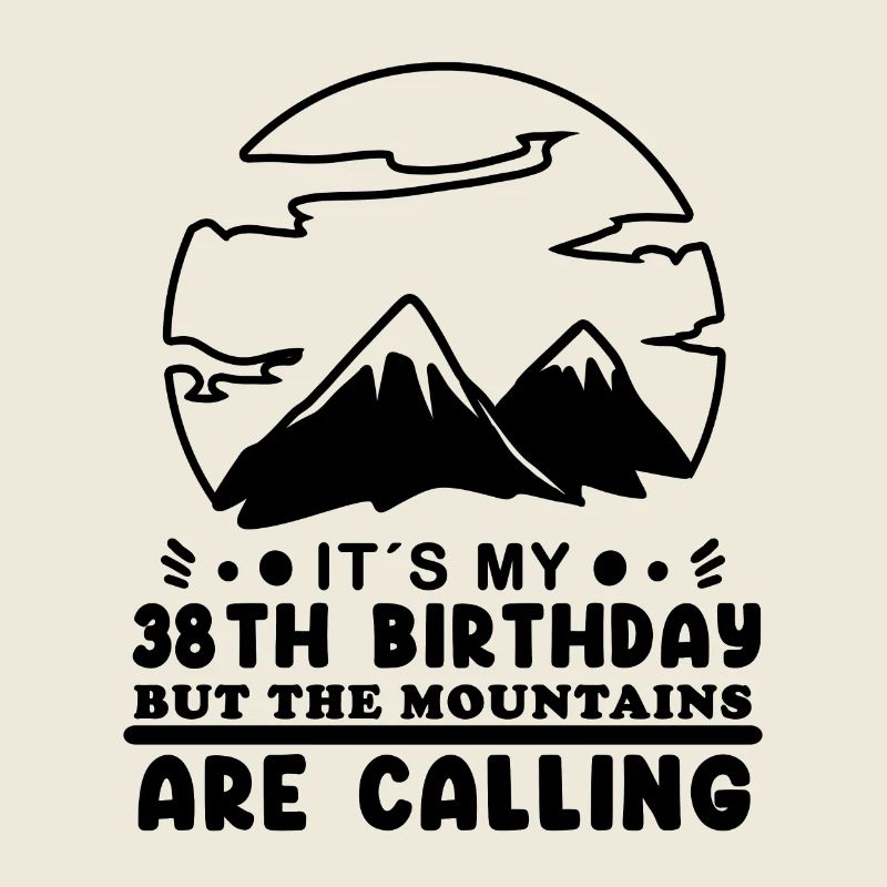 Mountain Wanderer 38th Birthday 38 Years Old Gift