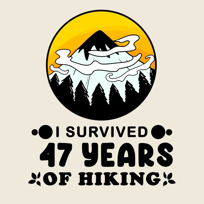 47. Geburtstag Wanderer 47 Jahre alt Berg Wandern