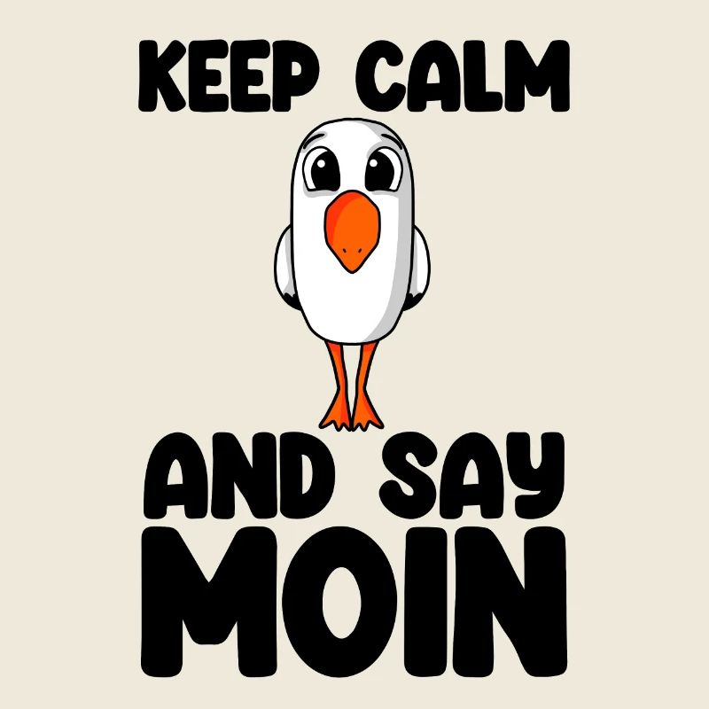 Nordsee Plattdeutsch Spruch Moin Möwe