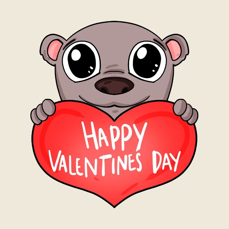 Valentinstag Herz Bär