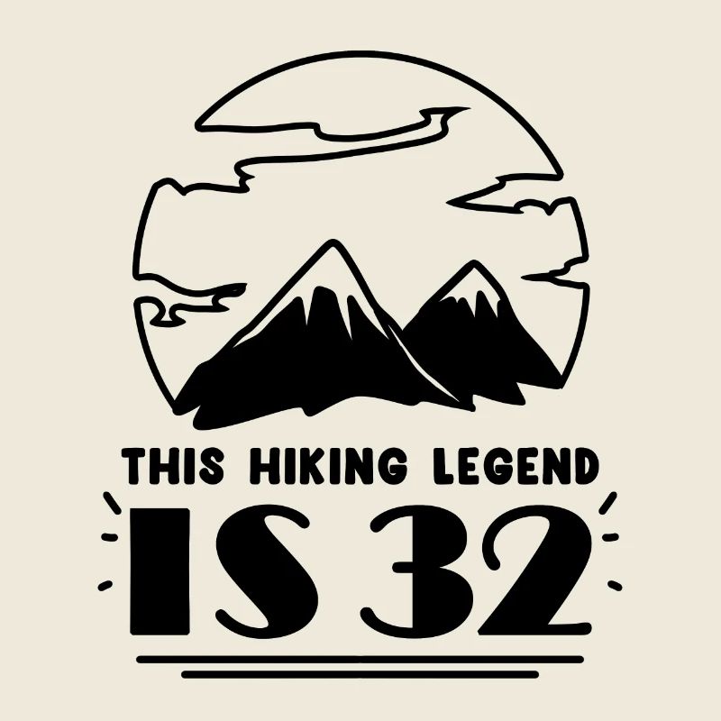 Mountain Wanderer 32nd Birthday 32 Years Old Gift