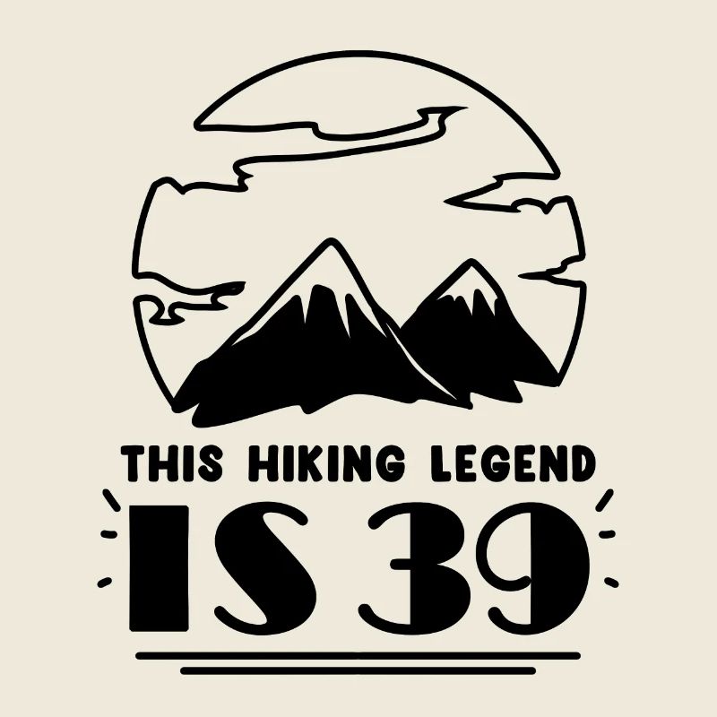 Mountain Wanderer 39th Birthday 39 Years Old Gift