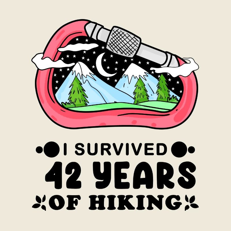 Mountain Wanderer 42nd birthday 42 years old gift