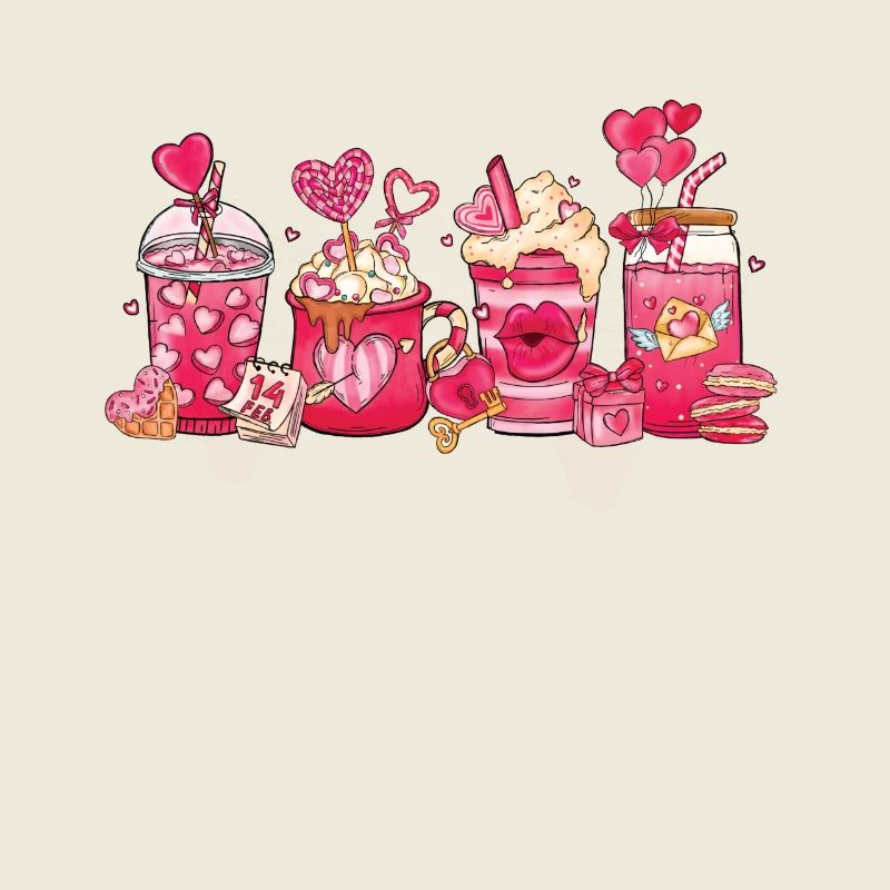 Valentine's Day Hot Chocolate Cup Mocha