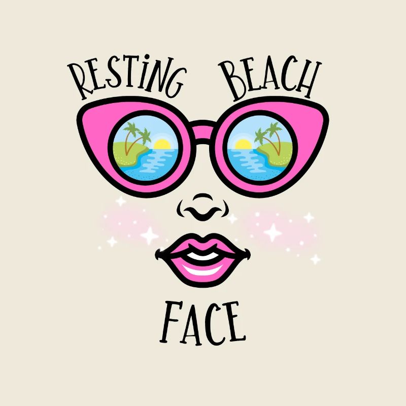 Resting Beach Face - Beach Lovers