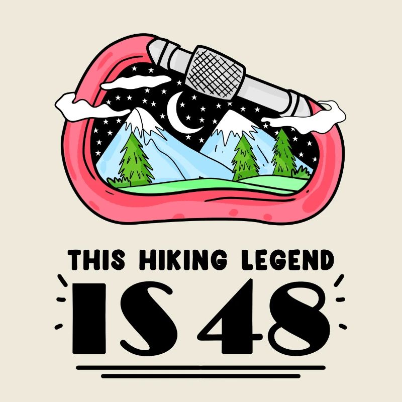 48th birthday hiker 48 years old mountain hiking