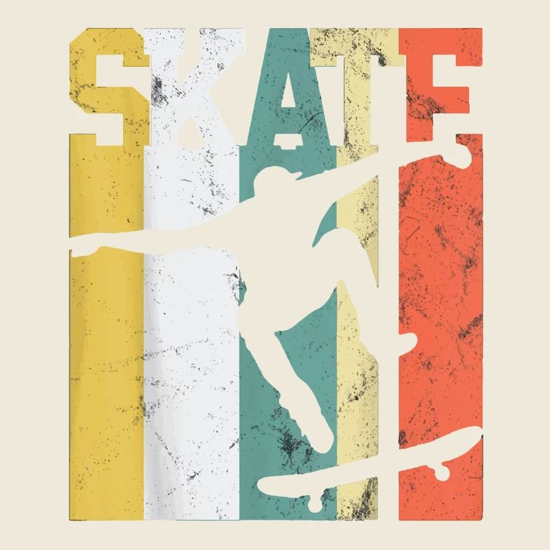 Skate Skateboarder Geschenk Skateboard Retro