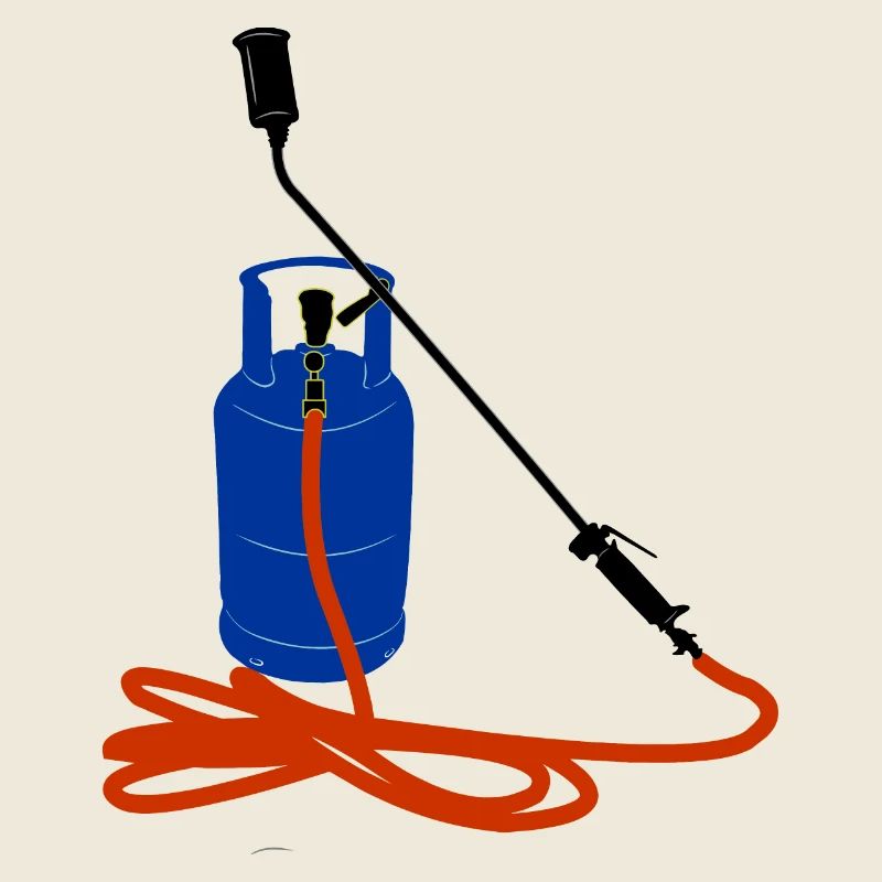 Bouteille de gaz avec couleur brûleur à gaz