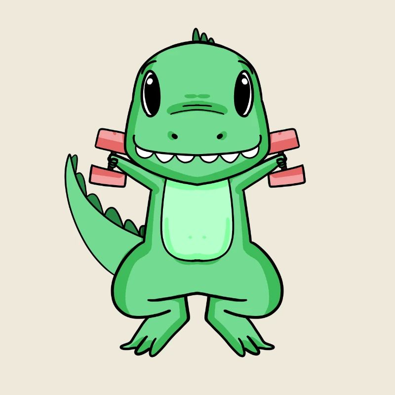 Dino Dumbbell Training Strength Training Gift