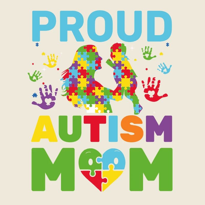 Fière maman autiste Mère sensibilisée