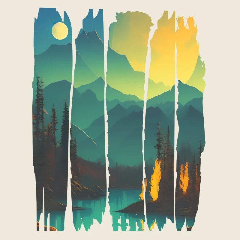 Landscape Campfire Forest