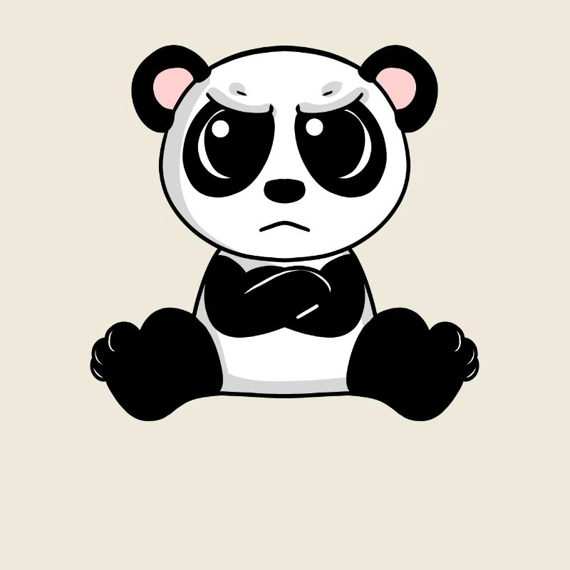 angry panda