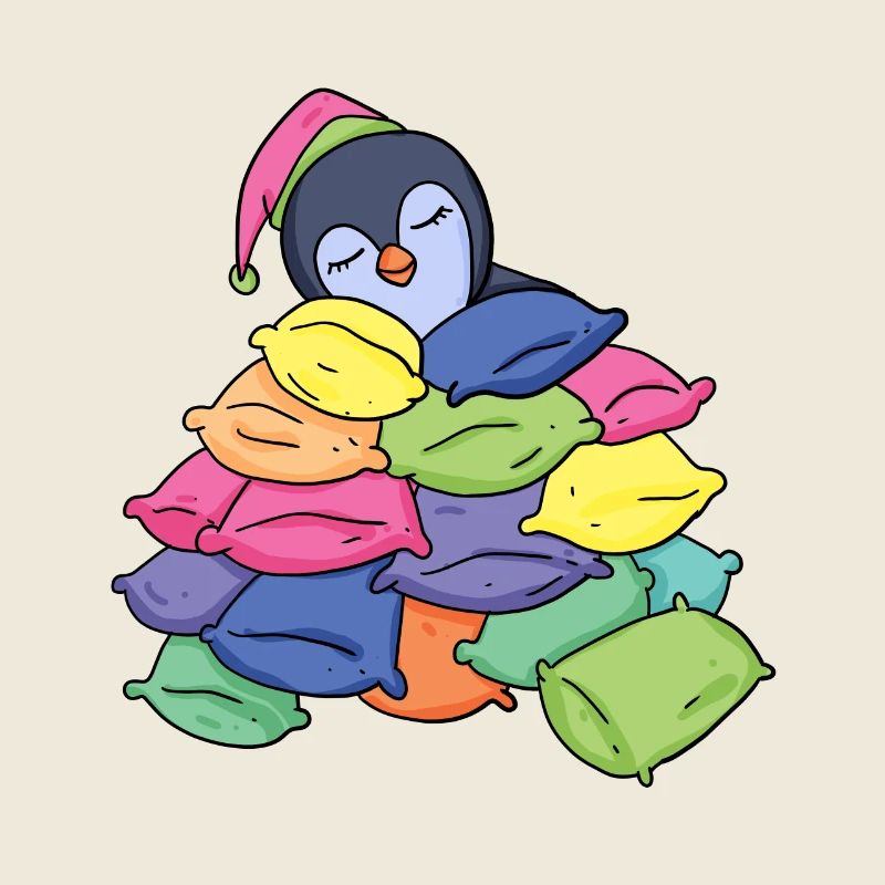 Pingouin endormi