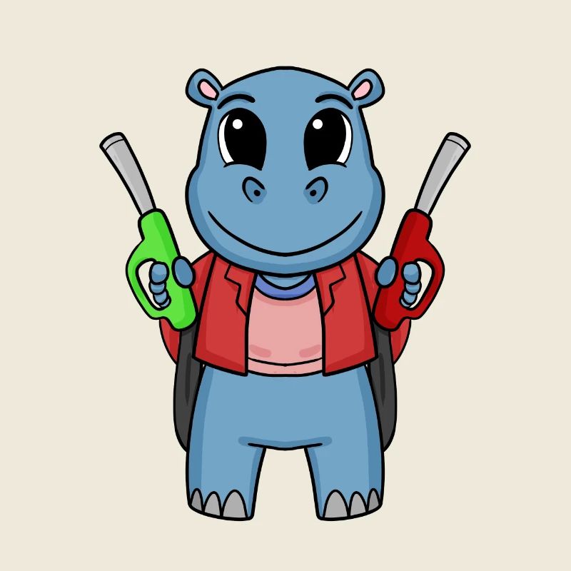 Préposé à la station-service Hippo station-service