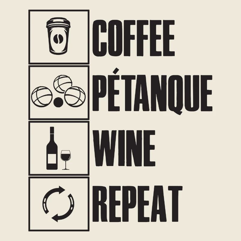 Café pétanque vin ripeat dicton pour bouler
