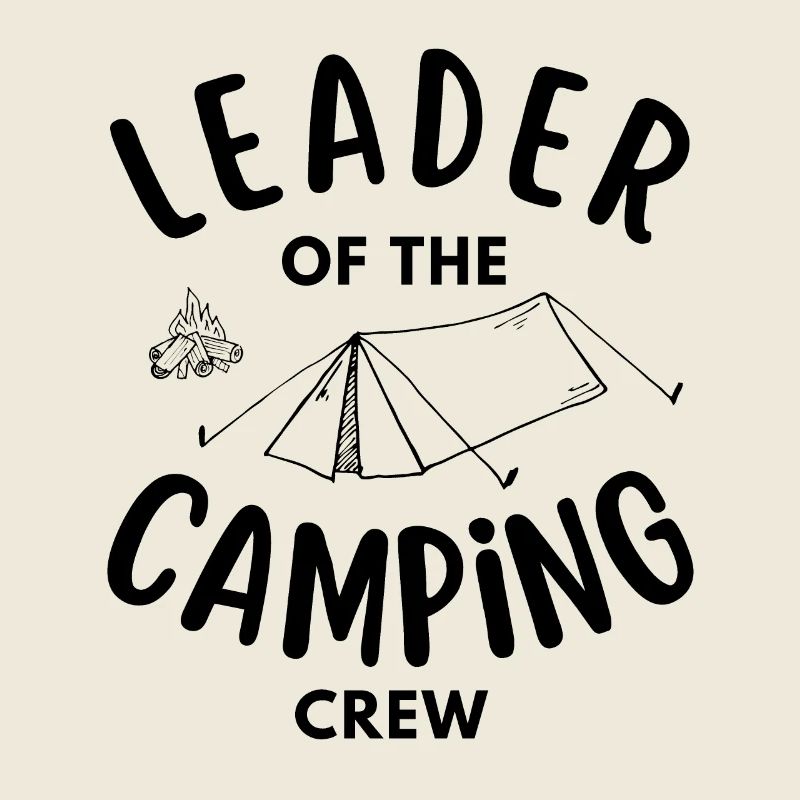 Chef de l’équipe de camping drôle