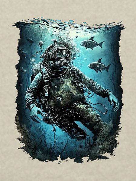 Divers with fish