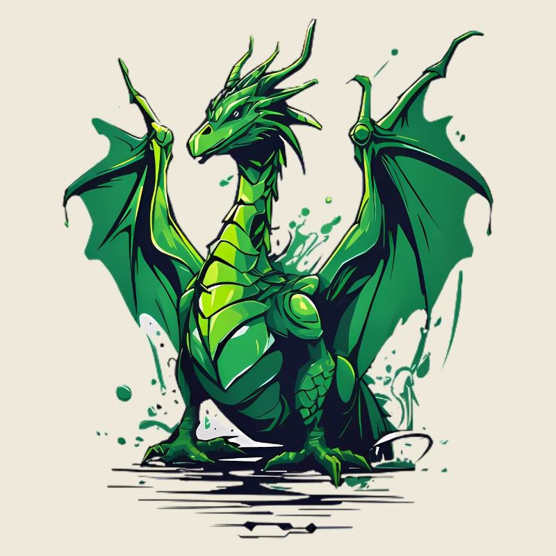 Grüner Drache