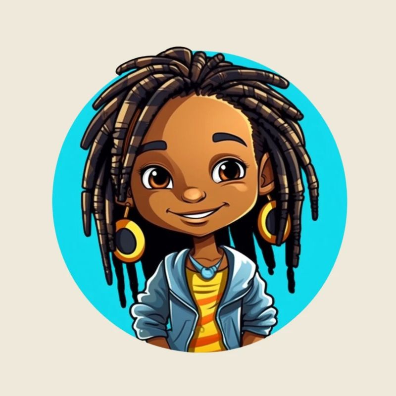 Illustration de dreadlocks amusantes