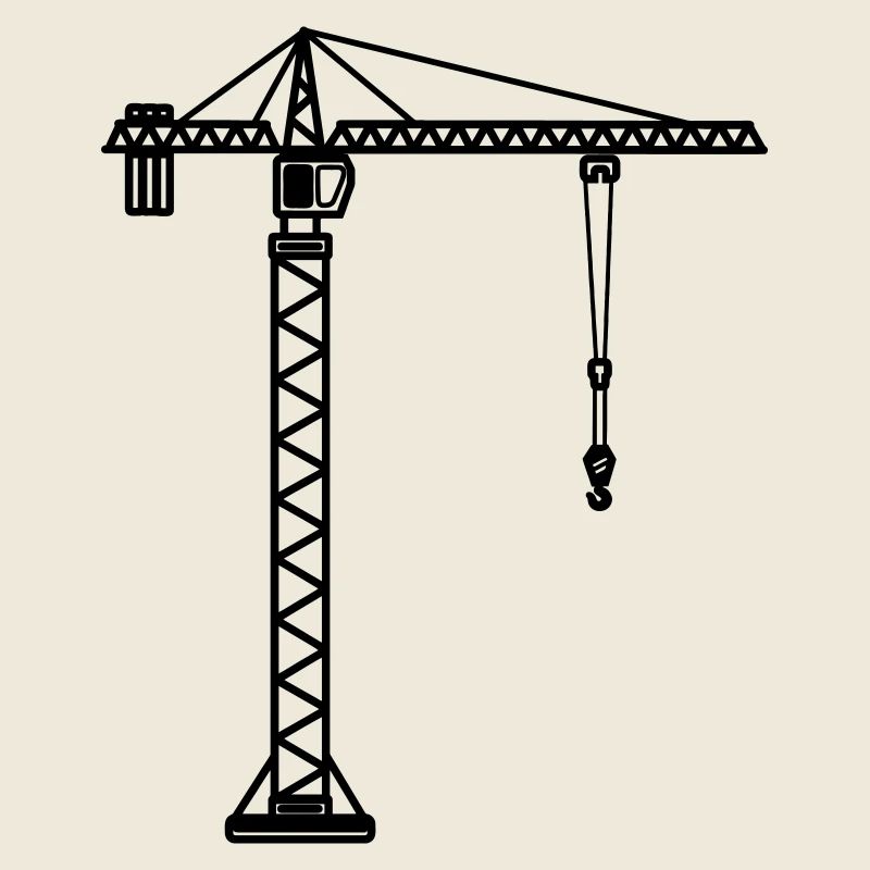 Construction crane for crane operator