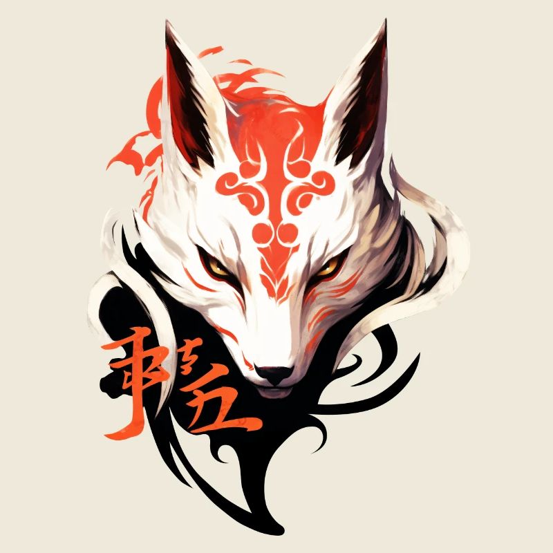 Fox Mask Kumiho Japan Kitsune Samurai Anime