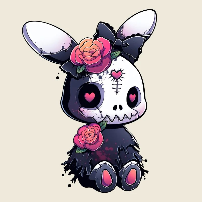 Goth Bunny Grunge Kawaii Bunny Cute Gothic Outfit