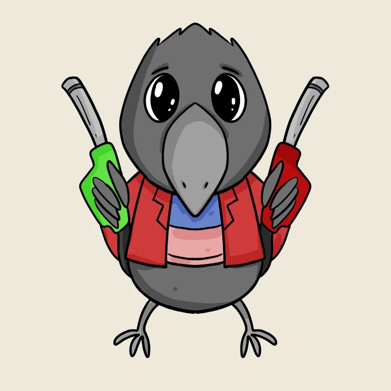 Pompiste à la station-service Crow
