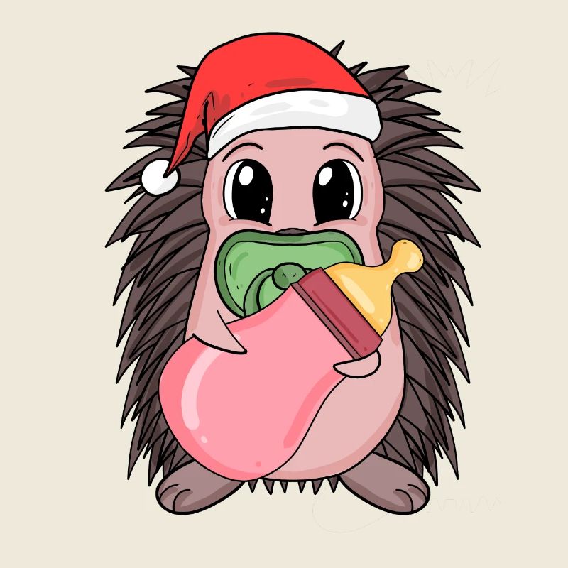 Hérisson bébé Noël